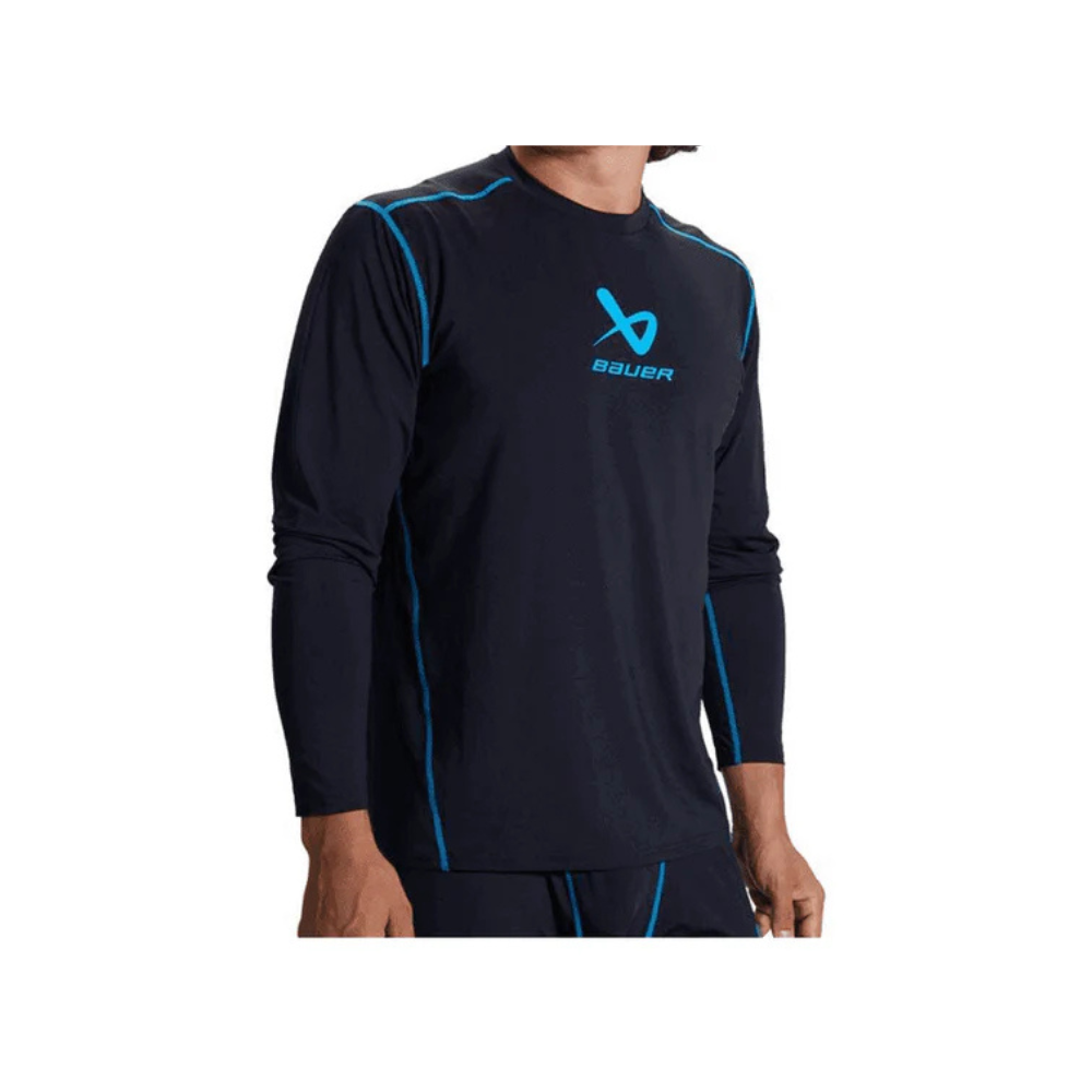 Bauer Basics Long Sleeve Top Black Youth