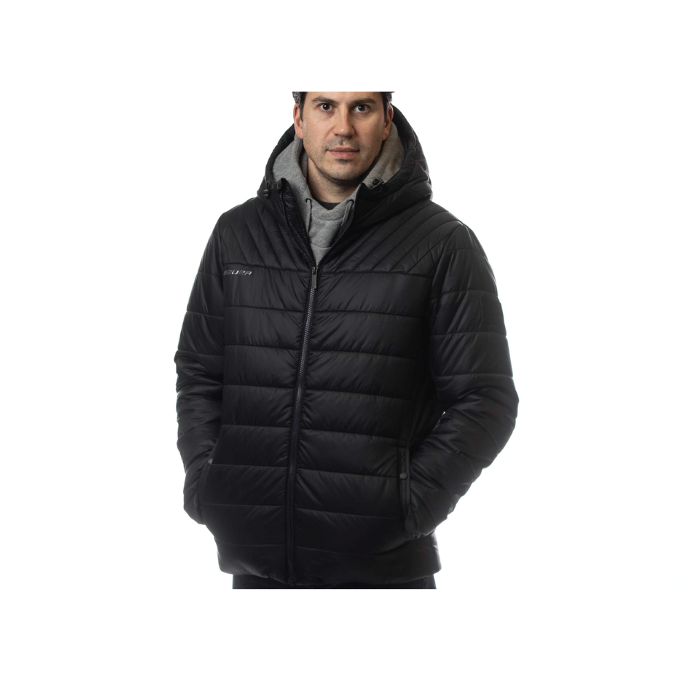 Bauer Jacket Supreme Puffer Hood Black