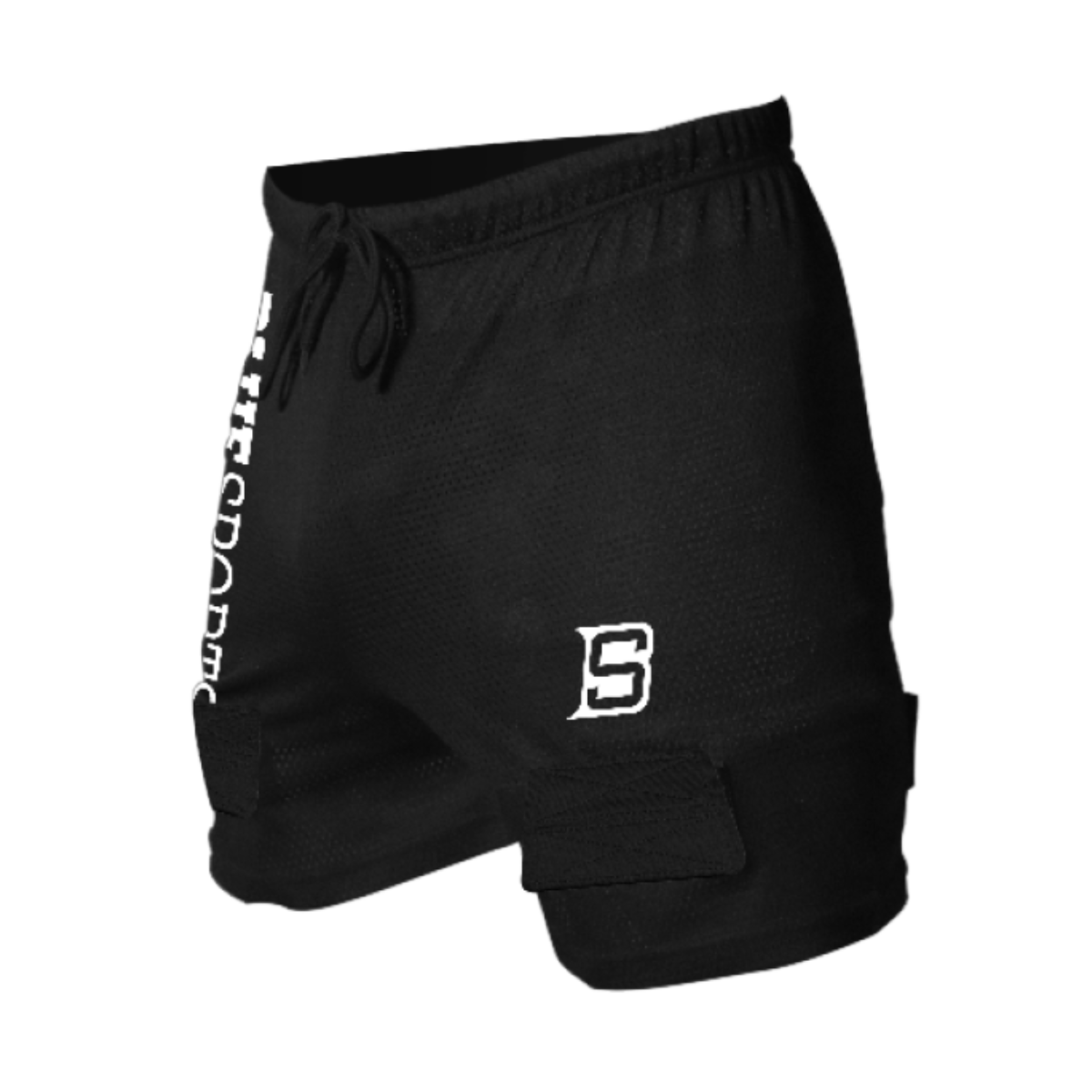 Blue Sports Mesh Jock Shorts