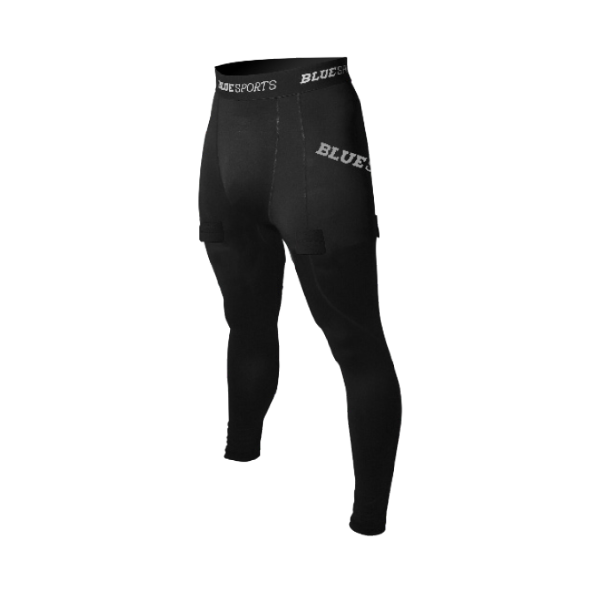 Blue Sports Compression Jock Pants